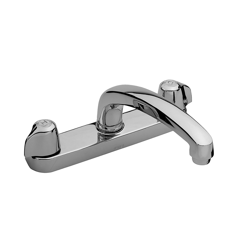 Gerber 42 426 Classics 2 Handle Kitchen Faucet Deck Plate Chrome