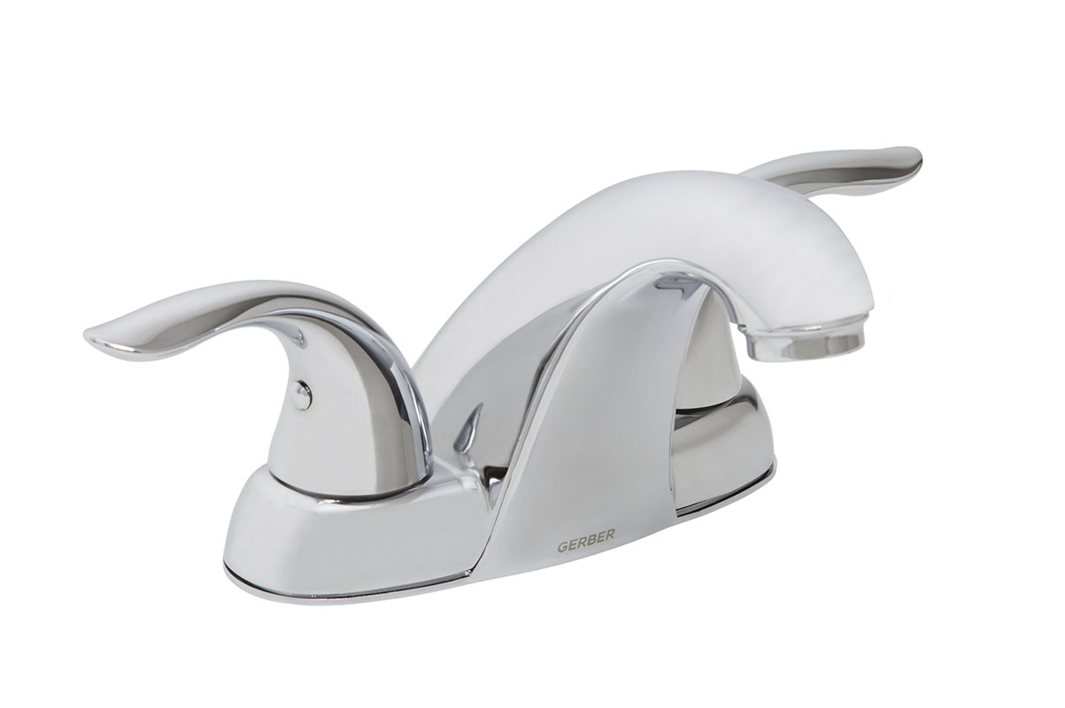 Gerber 43010 Viper 2 Handle Centerset Lavatory Faucet 1.2gpm Chrome